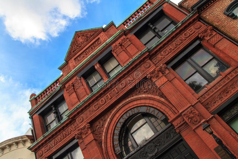 Old Savannah Cotton Exchange stock photo Old Savannah Cotton Exchange stock photo