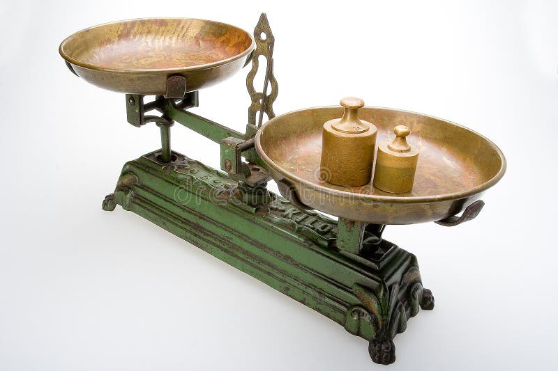 Old scale stock image. Image of vintage, judgment, weights 717089