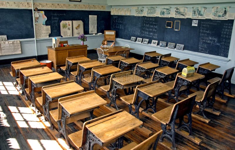 Old School Classroom Stock Photo Image Of Horizontal 9660726