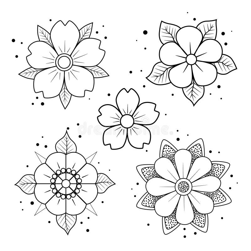 Premium Vector  Blackwork tattoo flash flower over sacred geometry highly  detailed vector illustration isolated on white tattoo design mystic symbol  new school dotwork print posters tshirts and textiles