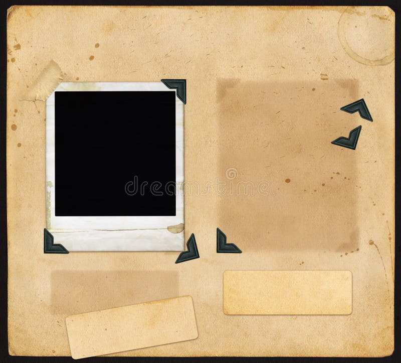 Old Scrapbook Page stock illustration Old Scrapbook Page stock illustration