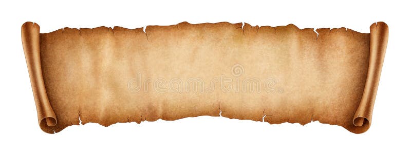 Old Scroll Paper Illustration Stock Illustration - Illustration of paper,  frame: 133716336