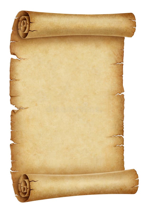 Old Scroll Paper Illustration Stock Illustration - Illustration of paper,  frame: 133716336
