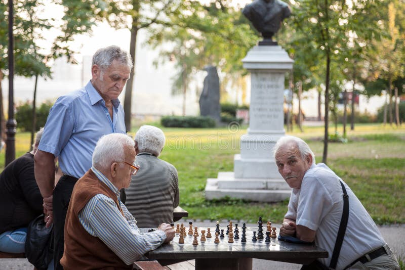 Odessa, Ukraine. 31st Mar, 2022. Elderly men play chess at the