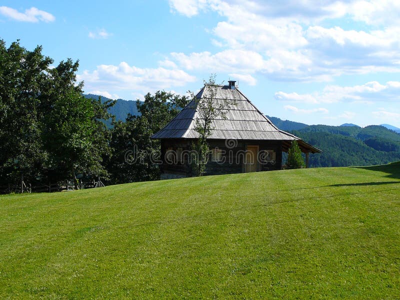 Traditional Serbian house stock image. Image of relax - 21376677