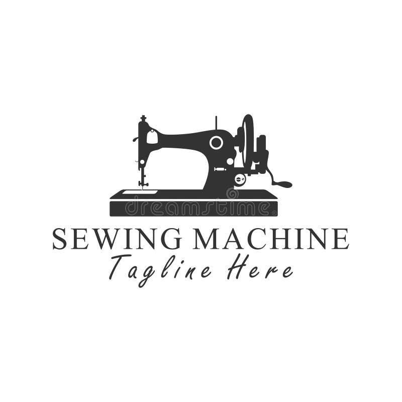 Old sewing machine logo stock illustration. Illustration of emblem