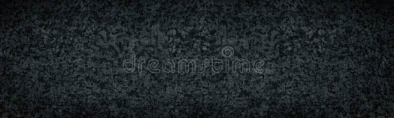 Old shabby iron metal wide black texture. Rough textured dark gray surface panorama. Abstract grunge background