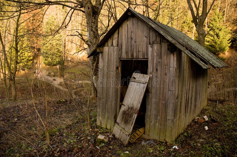 Old shed in forest stock photo. Image of home, farm, cottage 13432214