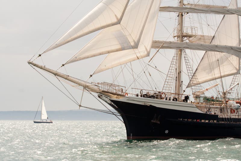 Old ship with white sales stock image. Image of wallpaper 34693473