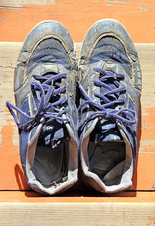 Worn running shoes stock image. Image of health, sneakers 9198003