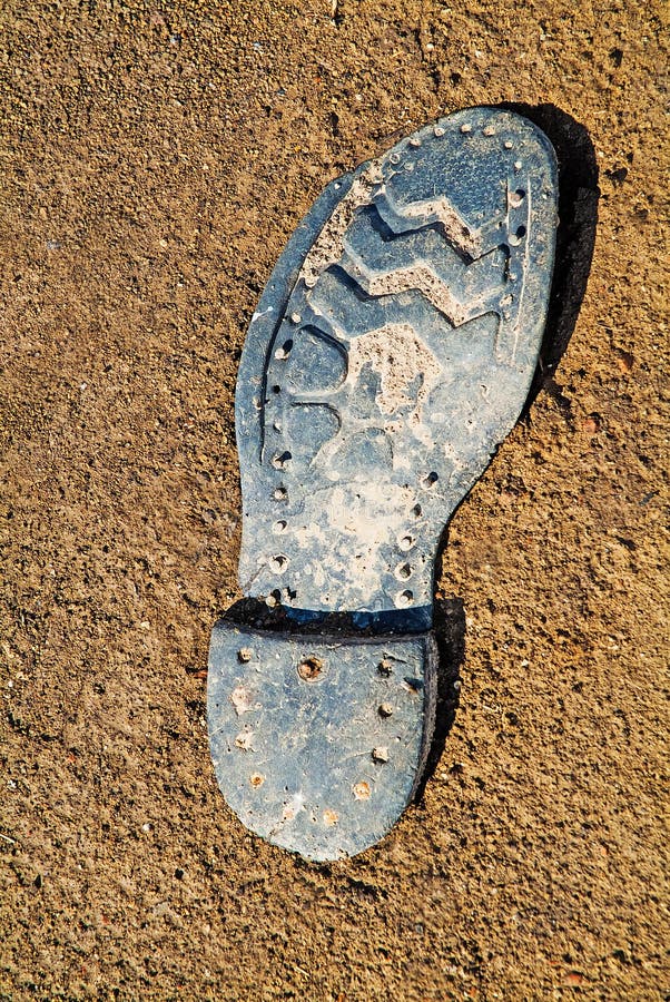 Old shoe sole stock image. Image of brown, shoe, path 54257845
