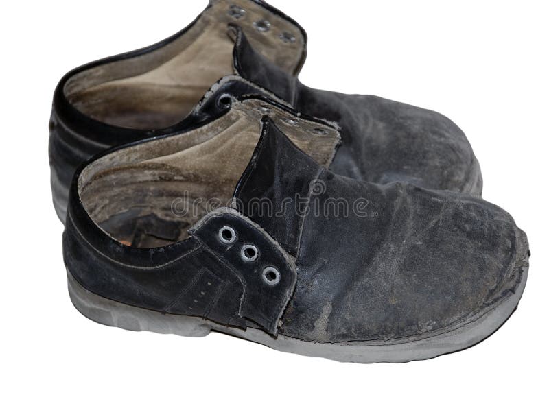 Old Shoes stock photo. Image of black, shoe, isolated - 10754770
