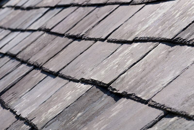Old Slate roof royalty free stock images