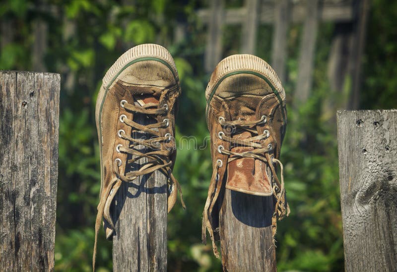 Old sneakers stock image. Image of paling, fitness, lace - 33157853