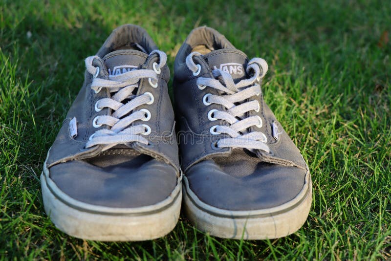 Old Sneakers Sitting in the Grass. Editorial Photography - Image of  comfort, columbus: 223536382