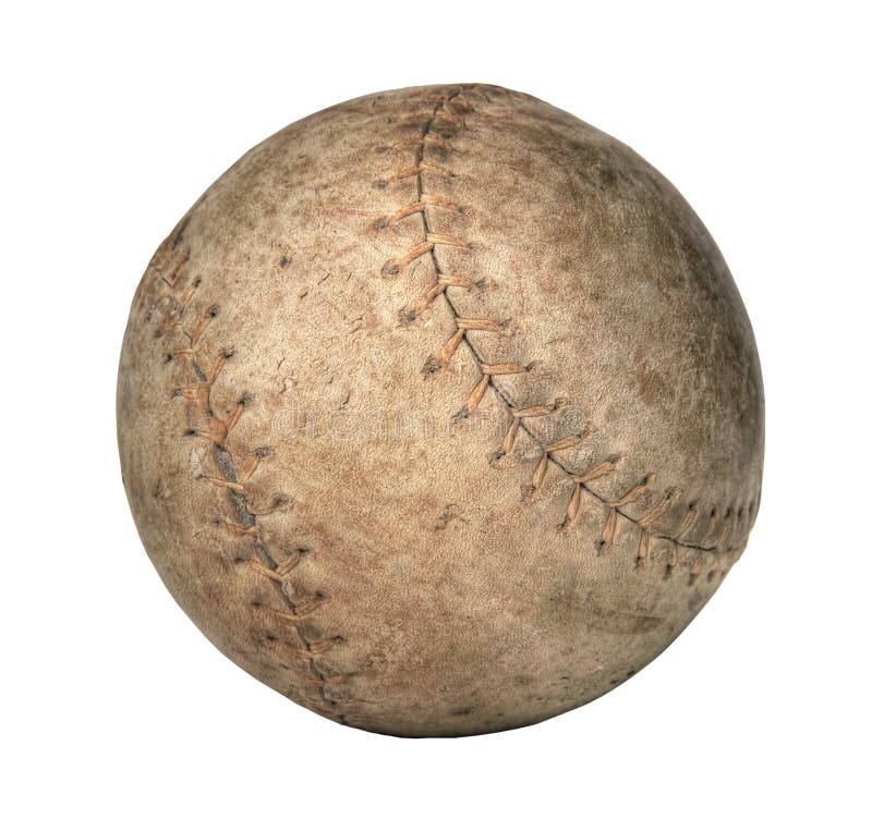 Old Softball royalty free stock photo Old Softball royalty free stock photo