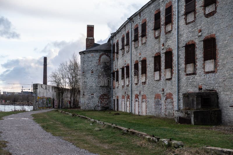 Old Soviet Prison of Patarei in Tallinn, Europe. Stock Photo - Image of ...