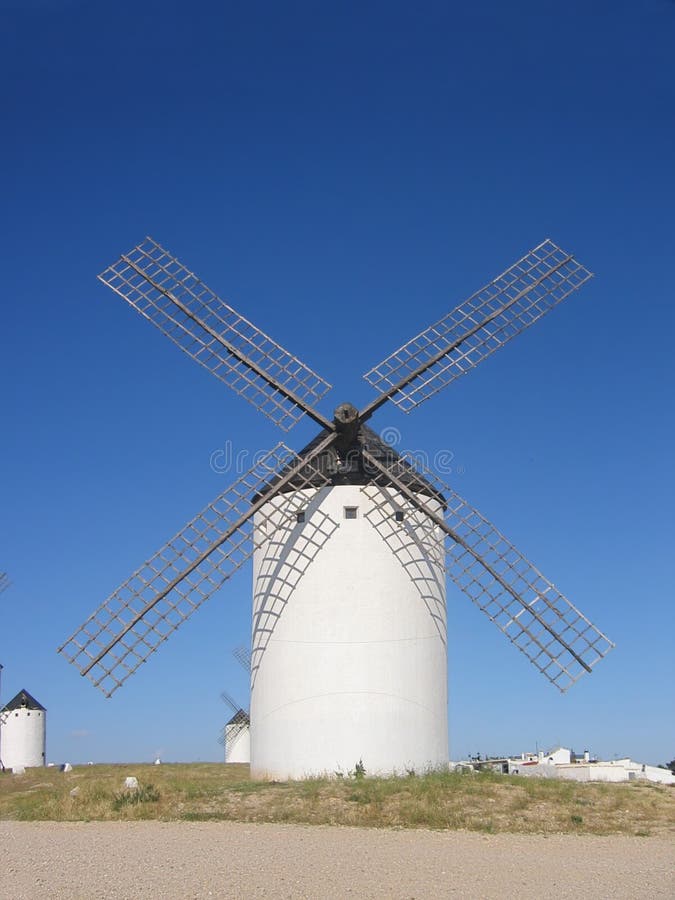 Historical Spanish Windmill Detail Stock Image Image of spanish