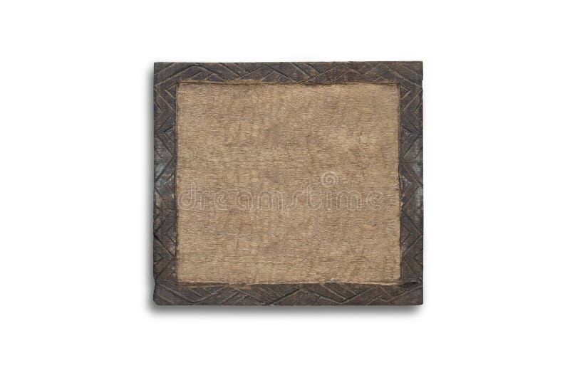 Old square wooden board stock photo. Image of information 