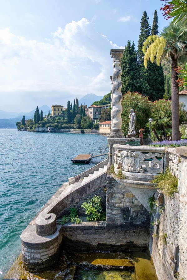 Stairs in Varenna, Lake Como, Italy Stock Image - Image of touristic ...