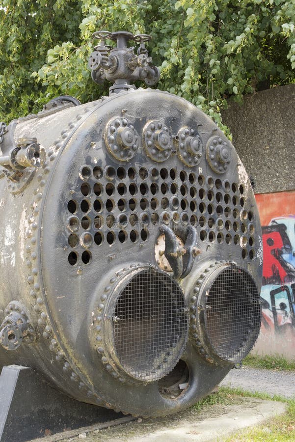 Old Steam Boiler stock photo. Image of industrial, round 120460456