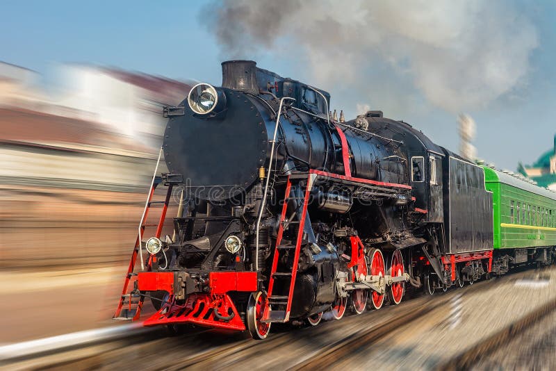 Red steam engine hi-res stock photography and images - Alamy