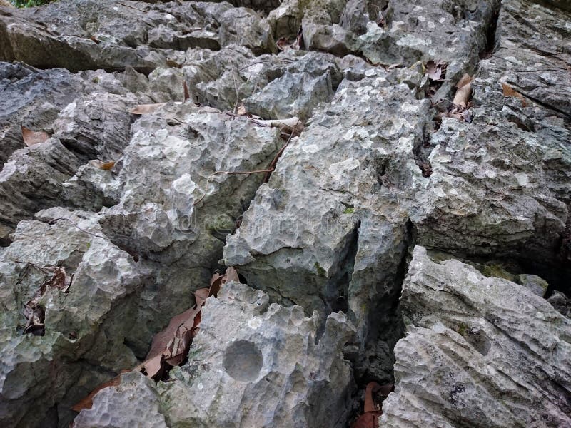 Old Stone Background Texture. Cave Wall or Ground Rusty Pattern Stock