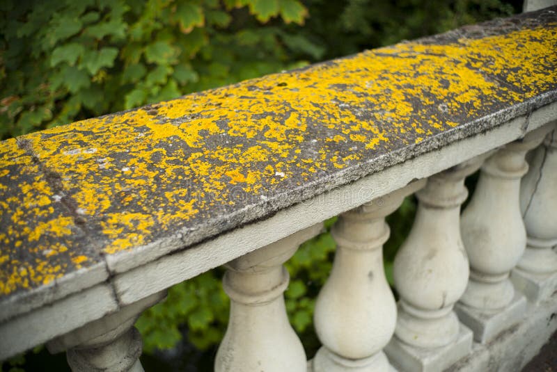 Old stone balustrade