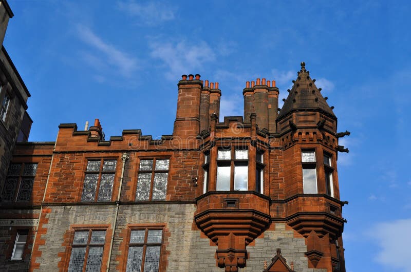 Old Stone Blocks Building in Edinburgh. Stock Photo Image of travel