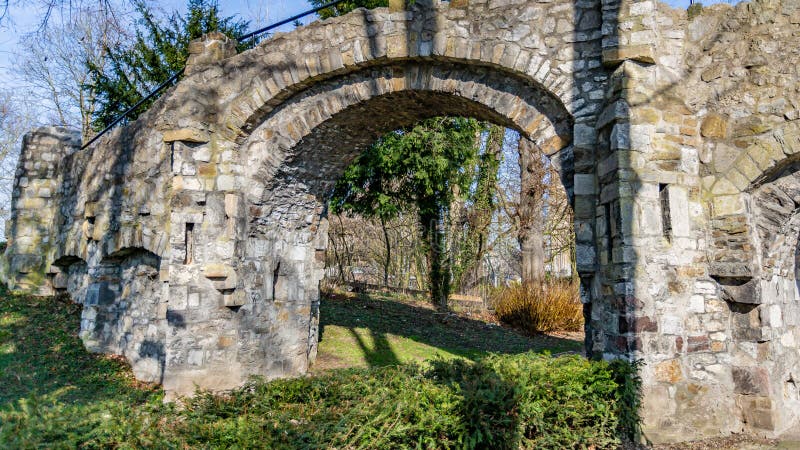 Stone Bridge Over The Black Ernz River Schiessentümpel Waterfall