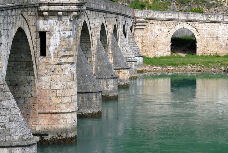 Old stone bridge in Visegrad