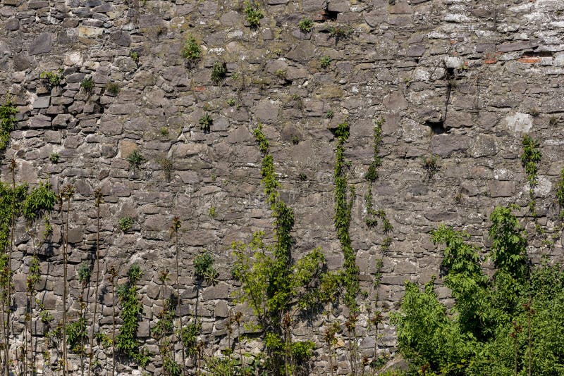 Old stone castle wall texture