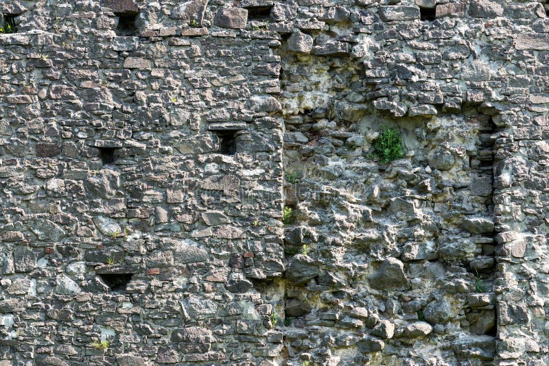 Old stone castle wall texture