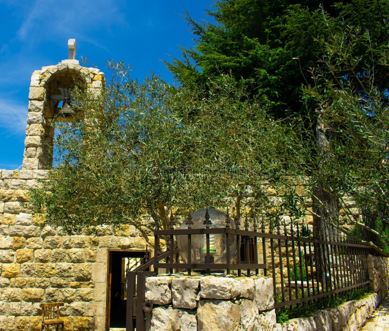 Old Stone Church Near Ajaltoun Lebanon Stock Photo Image of culture