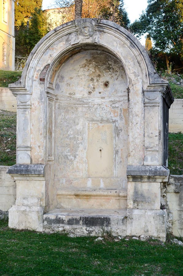 Old stone niche