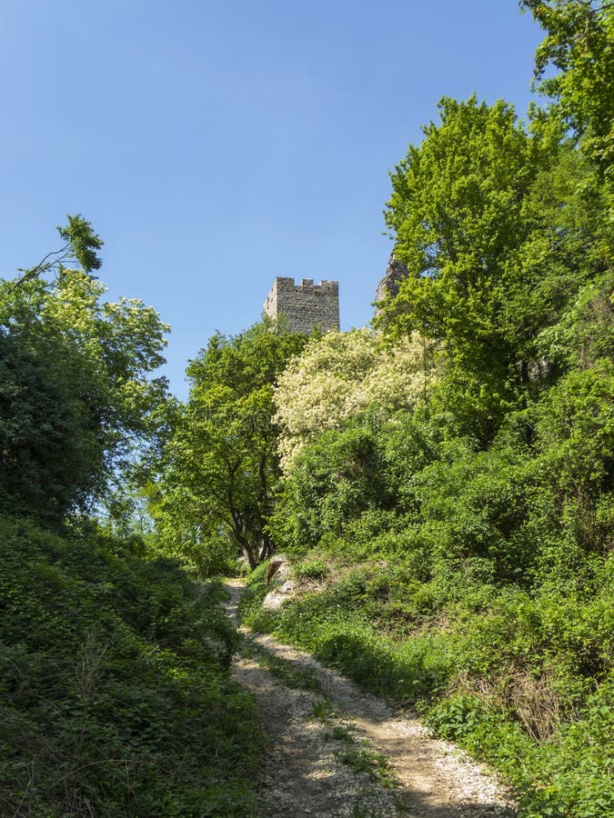 Old tower from castle in Croatia royalty free stock photos Old tower from castle in Croatia royalty free stock photos