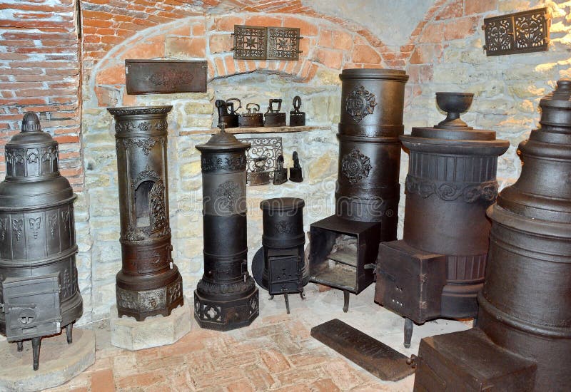 Old stoves collection stock image. Image of antique 246313283