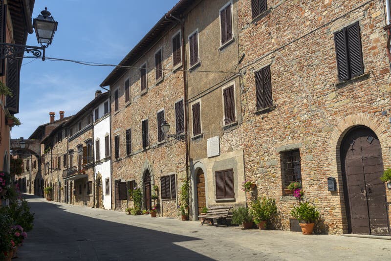 Old Street of Citerna, Tuscany, Italy Stock Photo - Image of cityscape ...