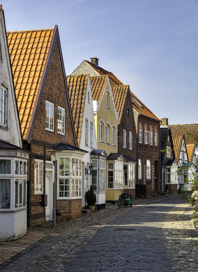 Old streets in the Danish village Tonder