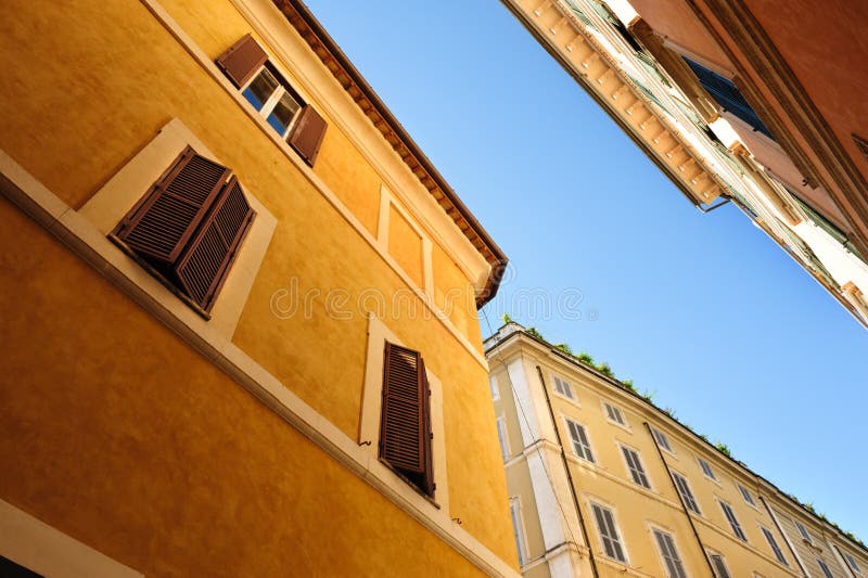 Old streets of Rome, Italy