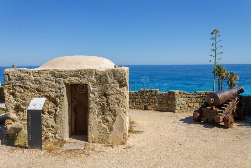 The Old Structure Named Marabutto and a Cannon Against the Sea in ...