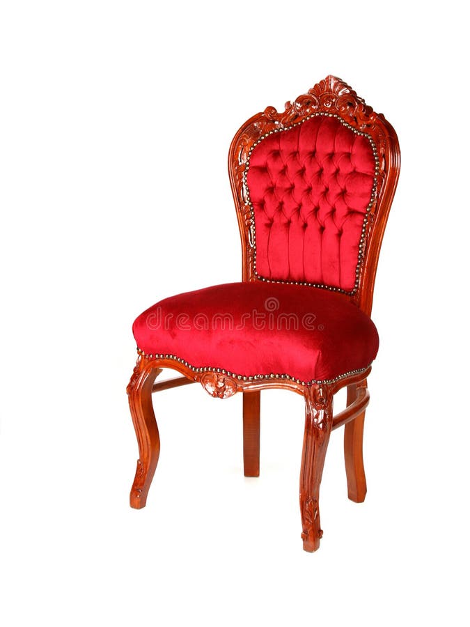 Red velvet chair stock image. Image of armchair, upholstered 16409983