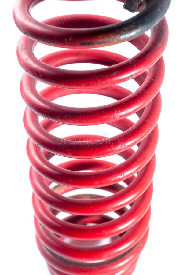 Old Suspension Spring Isolated on White Stock Photo Image of motor