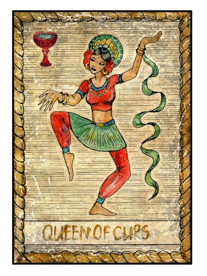 photo Vintage Beautiful Tarot Cards old tarot cards full deck queen of