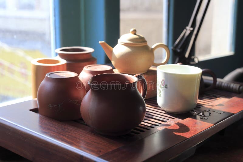 Old tea set stock image Old tea set stock image