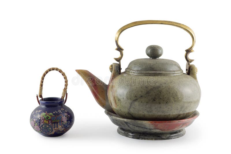 A Teapot on China Local Restaurant Dining Table Stock Image Image of