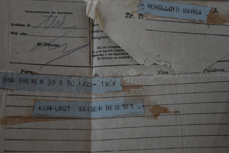Old telegram stock image. Image of vintage, writing - 234493591