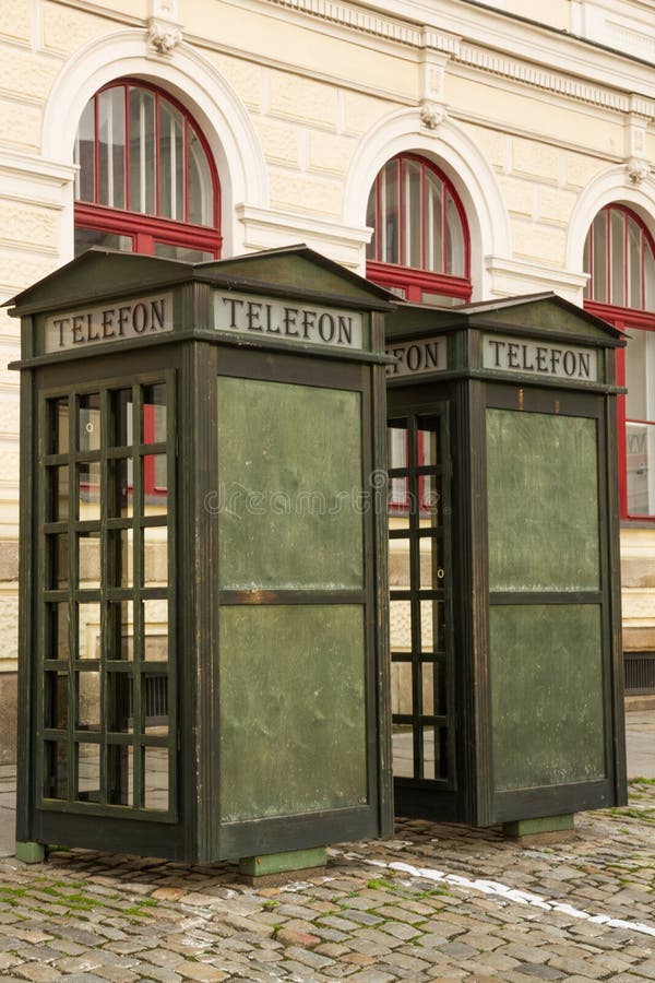 Old Telephone booths in Czech Republic