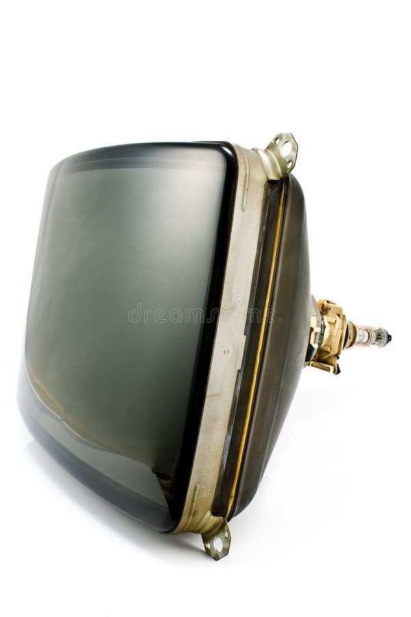 Old television cathode tube royalty free stock photography Old television cathode tube royalty free stock photography