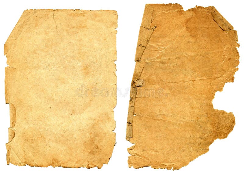 Old textured paper with decrepit edge.